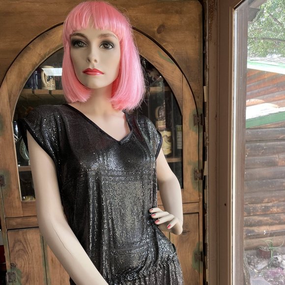 GIANNI VERSACE c. 1983 Vintage Oroton Metal Mesh Chainmail - Picture 2 of 5